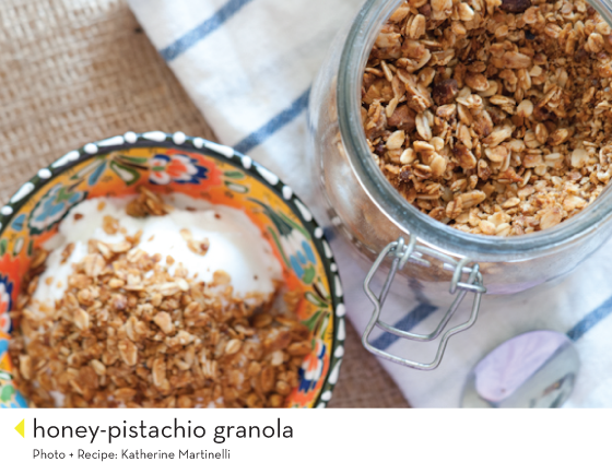 honey-pistachio-granola-Katherine-Martinelli-Design-Crush