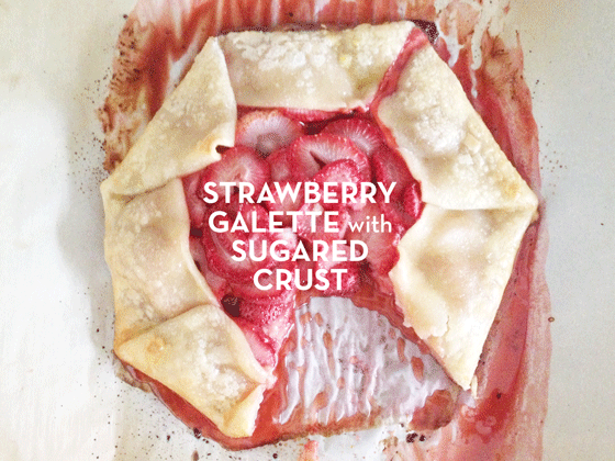 Strawberry Galette with Sugared Crust-Design Crush