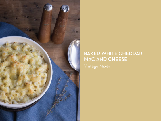 Baked-White-Cheddar-Mac-and-Cheese-Vintage-Mixer-Design-Crush