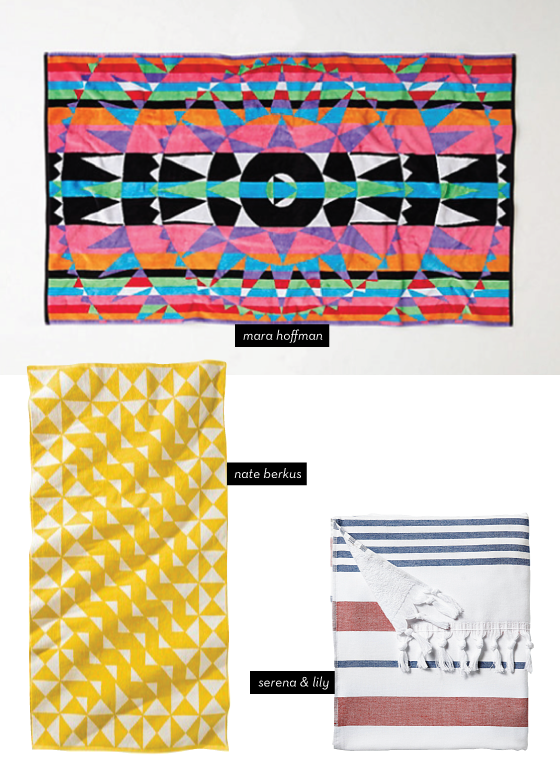 Trending: Bold Graphic Beach Towels - Design Crush